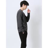 ジオメトリックジャガード クルーネック長袖Tシャツ | TAKA-Q MEN | 詳細画像14 