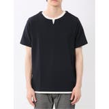 ドライワッフル キーネック半袖Tシャツ | TAKA-Q MEN | 詳細画像16