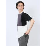 切替 フェイククルーネック半袖Tシャツ | TAKA-Q MEN | 詳細画像12