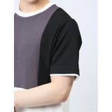 切替 フェイククルーネック半袖Tシャツ | TAKA-Q MEN | 詳細画像19