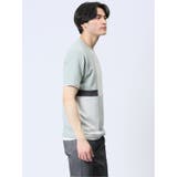 切替 フェイククルーネック半袖Tシャツ | TAKA-Q MEN | 詳細画像4