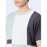 切替 フェイククルーネック半袖Tシャツ | TAKA-Q MEN | 詳細画像8
