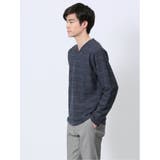 タックジャガード Vネック長袖Tシャツ | TAKA-Q MEN | 詳細画像22 