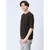 ジャガードケーブル クルーネック5分袖Ｔシャツ | TAKA-Q MEN | 詳細画像14 