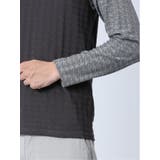 リンクスジャガード千鳥 Vネック長袖Tシャツ | TAKA-Q MEN | 詳細画像9 