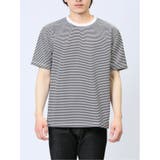 リップルマイクロボーダー クルーネック半袖Tシャツ | TAKA-Q MEN | 詳細画像9 