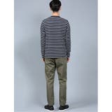 リップルボーダー クルーネック長袖プルオーバー | TAKA-Q MEN | 詳細画像3 