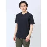 リンクスパネルボーダー Vネック半袖Tシャツ | TAKA-Q MEN | 詳細画像1