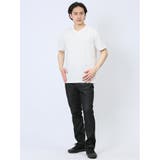 リンクスパネルボーダー Vネック半袖Tシャツ | TAKA-Q MEN | 詳細画像19