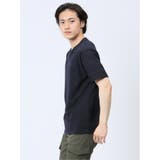 リンクスパネルボーダー Vネック半袖Tシャツ | TAKA-Q MEN | 詳細画像2