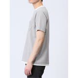 さまになる フェイクレイヤード キーネック半袖Tシャツ | TAKA-Q MEN | 詳細画像20 