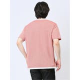 さまになる フェイクレイヤード キーネック半袖Tシャツ | TAKA-Q MEN | 詳細画像6 