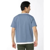 フェイクレイヤード キーネック半袖Tシャツ | TAKA-Q MEN | 詳細画像24 