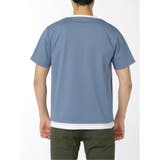 フェイクレイヤード キーネック半袖Tシャツ | TAKA-Q MEN | 詳細画像29 
