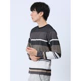ポップコーンボーダー クルーネック長袖Tシャツ | TAKA-Q MEN | 詳細画像12