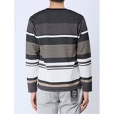 ポップコーンボーダー クルーネック長袖Tシャツ | TAKA-Q MEN | 詳細画像17