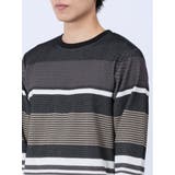ポップコーンボーダー クルーネック長袖Tシャツ | TAKA-Q MEN | 詳細画像18