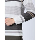 ポップコーンボーダー クルーネック長袖Tシャツ | TAKA-Q MEN | 詳細画像9