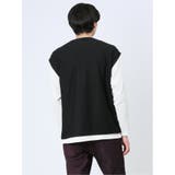 さまになる フェイクレイヤード クルーネック長袖Tシャツ | TAKA-Q MEN | 詳細画像3