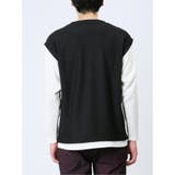 さまになる フェイクレイヤード クルーネック長袖Tシャツ | TAKA-Q MEN | 詳細画像7