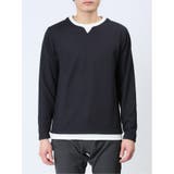 さまになる フェイクレイヤード キーネック長袖Tシャツ | TAKA-Q MEN | 詳細画像5 