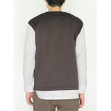 さまになる 布帛切替 クルーネック長袖Tシャツ | TAKA-Q MEN | 詳細画像9 