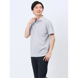 75紺 | 吸水速乾 ドビーメッシュ鹿の子 半袖ポロシャツ | TAKA-Q MEN