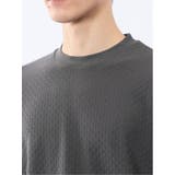 千鳥ジャガード クルーネック長袖Tシャツ | TAKA-Q MEN | 詳細画像18 