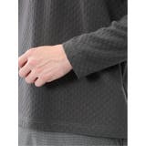 千鳥ジャガード クルーネック長袖Tシャツ | TAKA-Q MEN | 詳細画像19 