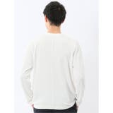 千鳥ジャガード クルーネック長袖Tシャツ | TAKA-Q MEN | 詳細画像3 