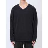 ジオメトリックジャガード フェイクVネック長袖Tシャツ | TAKA-Q MEN | 詳細画像15