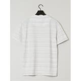 メッシュボーダー フェイクVネック半袖Tシャツ | TAKA-Q MEN | 詳細画像11