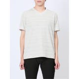 メッシュボーダー フェイクVネック半袖Tシャツ | TAKA-Q MEN | 詳細画像16