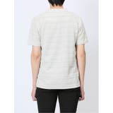 メッシュボーダー フェイクVネック半袖Tシャツ | TAKA-Q MEN | 詳細画像18