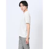 メッシュボーダー フェイクVネック半袖Tシャツ | TAKA-Q MEN | 詳細画像2