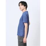メッシュボーダー フェイクVネック半袖Tシャツ | TAKA-Q MEN | 詳細画像24