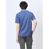 メッシュボーダー フェイクVネック半袖Tシャツ | TAKA-Q MEN | 詳細画像25