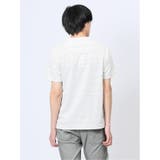 メッシュボーダー フェイクVネック半袖Tシャツ | TAKA-Q MEN | 詳細画像3