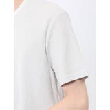 メランジ 裏ボーダー Vネック半袖Tシャツ | TAKA-Q MEN | 詳細画像10
