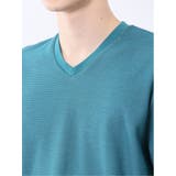 メランジ 裏ボーダー Vネック半袖Tシャツ | TAKA-Q MEN | 詳細画像21
