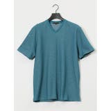メランジ 裏ボーダー Vネック半袖Tシャツ | TAKA-Q MEN | 詳細画像23