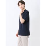メランジ 裏ボーダー Vネック半袖Tシャツ | TAKA-Q MEN | 詳細画像26