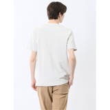メランジ 裏ボーダー Vネック半袖Tシャツ | TAKA-Q MEN | 詳細画像3
