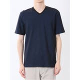 メランジ 裏ボーダー Vネック半袖Tシャツ | TAKA-Q MEN | 詳細画像30