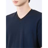 メランジ 裏ボーダー Vネック半袖Tシャツ | TAKA-Q MEN | 詳細画像33