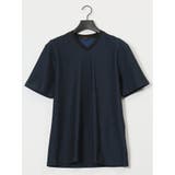 メランジ 裏ボーダー Vネック半袖Tシャツ | TAKA-Q MEN | 詳細画像35