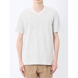 メランジ 裏ボーダー Vネック半袖Tシャツ | TAKA-Q MEN | 詳細画像6