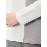 バーズアイジャガード クルーネック長袖Tシャツ | TAKA-Q MEN | 詳細画像10 