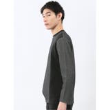 バーズアイジャガード クルーネック長袖Tシャツ | TAKA-Q MEN | 詳細画像11 