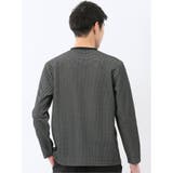 バーズアイジャガード クルーネック長袖Tシャツ | TAKA-Q MEN | 詳細画像12 
